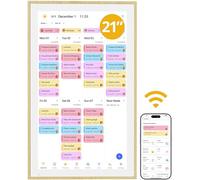 Dragon Touch Digital Calendar 21 inch, Electronic Wall Calendar with Interactive Touch Screen, Smart Family/Home Gift for Schedule Reminders, Task Rewards, Chort Chart and Digital Picture Frame