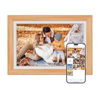 Dragon Touch Digital Picture Frame WiFi 10 inch IPS Touch Screen Digital Photo Frame Display, 32GB Storage, Auto-Rotate, Share Photos via App, Email, Cloud, Classic 10 Brown