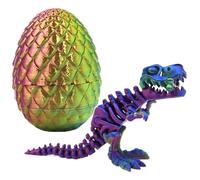 Dragon Toy - Articulated Animal Model, Fidget Dragon Mystery Egg with Realistic Scale Texture, Sensory Stress Relief Tool, Ideal for Birthday Sensory Room Play