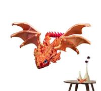 Dragon Toys - Dragon Flying Dragon Articulated in 3D | Creative Hobbies, Office Toy with Mobile Joints for the Home and Office