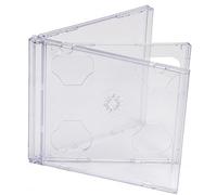Dragon Trading 10 Pack Clear Double CD DVD Blu-ray Disc Cases - Holds 2 Discs Per Case - Replacement Jewel Cases for Music, Movies & Media Storage - Durable Transparent Dual Disc Storage Cases
