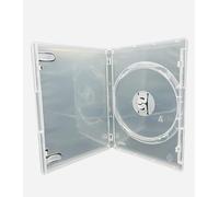 50 x 4 Disc Clear 27mm CD DVD BluRay Super Multicase Spine New Replacement Case