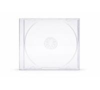 Dragon Trading 50x Clear CD Jewel Cases 10.4mm - Single Disc CD DVD Blu-ray Storage Cases with Clear Tray - Standard Replacement Case for Music Albums, Movies & Media Storage (Pack of 50)