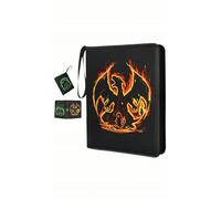 Dragon Trading Card Binder/Folder Portable Card Album, 400 Pockets, 4 Pockets Page, 50 Pages, Card Holder Collection Album PU Waterproof