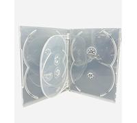 Dragon Trading Clear 6 Disc CD DVD BLU RAY Disc Case 6 Way Case To Hold 6 Disc With 14mm Spine. Outer Sleeve For Holding Artwork Inlay (5)