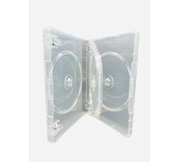 Dragon Trading M Lock Clear 3 CD DVD Blu Ray Disc Case with 27mm Spine and Outer Sleeve for Inlay Artwork (50)