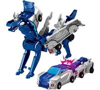 Dragon Transforming Car Robot Toys, Magnetic Transforming Car - 2 in 1 Transformings Cars, Dragon Dinosaur Collision Transformings Cars, Pegasus Pterosaur Unicorn Toys for Kid Birthday (Blue)