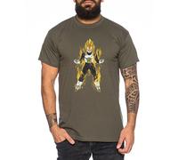 Dragon Vegeta Ball Son Goku Roshi DBZ Kult Fun Manga Anime Men T-Shirt, Colour:Khaki;Größe2:X-Large