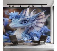 Dragon Wallpaper, Bedroom Wallpaper for Living Room, Western Dragon Magic Animal Wall Mural, Home Decor, Photo Wall Paper, 130 x 80 cm VOO&Z