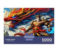 Dragon Warrior 1000 Piece Fairy Tales Jigsaw Puzzle for Adults And Kids Challenging Puzzle Games 1000 Pieces Stress Reliever for Women, Gifts for Men 70x50cm/1000pcs