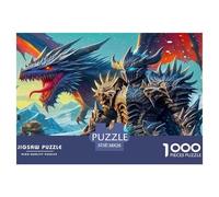 Dragon Warrior 1000 Piece Fairy Tales Jigsaw Puzzle for Adults And Kids Challenging Puzzle Games 1000 Pieces Fun, Challenging & Brainteasing Adults Jigsaw Puzzle Challenge High Difficulty 38x26cm/1000