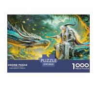 Dragon Warrior 1000 Piece Fairy Tales Jigsaw Puzzle for Adults And Kids Challenging Puzzle Games 1000 Pieces Stress Reliever for Women, Gifts for Men 38x26cm/1000pcs