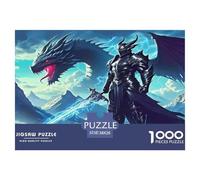 Dragon Warrior 1000 Piece Fairy Tales Jigsaw Puzzle for Adults And Kids Challenging Puzzle Games 1000 Pieces Fun, Challenging & Brainteasing Adults Jigsaw Puzzle Birthday Gifts 38x26cm/1000pcs