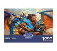 Dragon Warrior 1000 Piece Fairy Tales Jigsaw Puzzle for Adults And Kids Challenging Puzzle Games 1000 Pieces Beautiful Decoration Puzzle Challenge High Difficulty 38x26cm/1000pcs