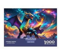 Dragon Warrior 1000 Piece Fairy Tales Jigsaw Puzzle for Adults And Kids Family Puzzle Educational Games 1000 Pieces Beautiful Decoration Puzzle Birthday Gifts 70x50cm/1000pcs
