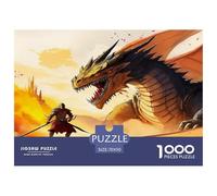 Dragon Warrior 1000 Piece Fairy Tales Jigsaw Puzzle for Adults And Kids Family Puzzle Educational Games 1000 Pieces Fun, Challenging & Brainteasing Adults Jigsaw Puzzle Challenge High Difficulty 70x50