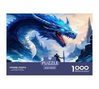 Dragon Warrior 1000 Piece Fairy Tales Jigsaw Puzzle for Adults And Kids Family Puzzle Educational Games 1000 Pieces Beautiful Decoration Puzzle Birthday Gifts 70x50cm/1000pcs