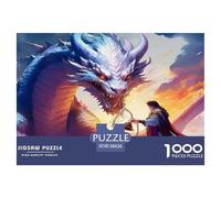 Dragon Warrior 1000 Piece Fairy Tales Jigsaw Puzzle for Adults And Kids Family Puzzle Educational Games 1000 Pieces Fun, Challenging & Brainteasing Adults Jigsaw Puzzle for Women, Gifts for Men 38x26c