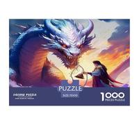Dragon Warrior 1000 Piece Fairy Tales Jigsaw Puzzles for Adults And Kids Challenging Puzzle Games 1000 Pieces Fun, Challenging & Brainteasing Adults Jigsaw Puzzle Challenge High Difficulty 70x50cm/100