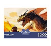 Dragon Warrior 1000 Piece Fairy Tales Jigsaw Puzzles for Adults And Kids Challenging Puzzle Games 1000 Pieces Beautiful Decoration Puzzle Birthday Gifts 38x26cm/1000pcs