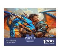 Dragon Warrior 1000 Piece Fairy Tales Jigsaw Puzzles for Adults And Kids Challenging Puzzle Games 1000 Pieces Fun, Challenging & Brainteasing Adults Jigsaw Puzzle for Women, Gifts for Men 70x50cm/1000