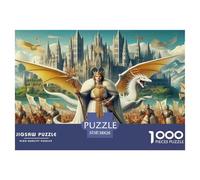 Dragon Warrior 1000 Piece Fairy Tales Jigsaw Puzzles for Adults And Kids Family Puzzle Educational Games 1000 Pieces Beautiful Decoration Puzzle Birthday Gifts 38x26cm/1000pcs