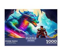 Dragon Warrior 1000 Piece Fairy Tales Jigsaw Puzzles for Adults And Kids Family Puzzle Educational Games 1000 Pieces Fun, Challenging & Brainteasing Adults Jigsaw Puzzle Challenge High Difficulty 38x2
