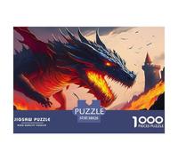 Dragon Warrior 1000 Piece Fairy Tales Jigsaw Puzzles for Adults And Kids Family Puzzle Educational Games 1000 Pieces Fun, Challenging & Brainteasing Adults Jigsaw Puzzle Challenge High Difficulty 38x2
