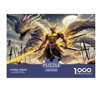 Dragon Warrior 1000 Piece Fairy Tales Jigsaws Puzzles for Adults And Kids Challenging Puzzle Games 1000 Pieces Beautiful Decoration Puzzle Challenge High Difficulty 70x50cm/1000pcs