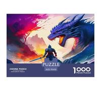 Dragon Warrior 1000 Piece Fairy Tales Jigsaws Puzzles for Adults And Kids Family Puzzle Educational Games 1000 Pieces Stress Reliever Birthday Gifts 70x50cm/1000pcs