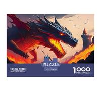 Dragon Warrior 1000 Piece Fairy Tales Jigsaws Puzzles for Adults And Kids Family Puzzle Educational Games 1000 Pieces Stress Reliever Challenge High Difficulty 70x50cm/1000pcs
