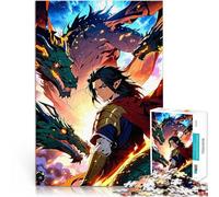 Dragon Warrior AnimeJigsaw Puzzles 1000 Pieces for Adults learning educational is ideal as a gift for the whole family 38x26cm