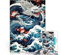 Dragon Wave JapaneseJigsaw Puzzles 2000 Pieces for Adults Challenging Game Toys for is ideal as a gift for the whole family 70x100cm