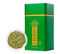 Dragon Well Green Tea, Longjing Tea, Delicate Packaging, Strong Aroma of Tea, Chinese Longjing Perfect for Gift Giving, Morning Tea, Afternoon Tea and Parties(No Plate)