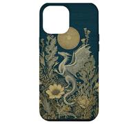 Dragon Wildflower Plant Pattern Sage Green Celestial Case for iPhone 12 Pro Max