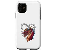 Dragon with heart -shaped smoke Case for iPhone 11