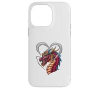 Dragon with heart -shaped smoke Case for iPhone 14 Pro Max