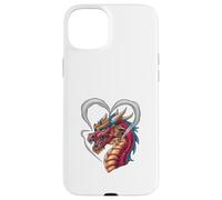 Dragon with heart -shaped smoke Case for iPhone 15 Plus