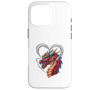 Dragon with heart -shaped smoke Case for iPhone 16 Pro
