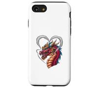 Dragon with heart -shaped smoke Case for iPhone SE (2020) / 7 / 8