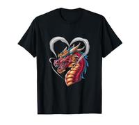Dragon with heart -shaped smoke T-Shirt