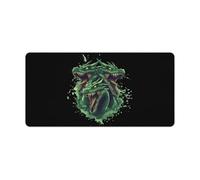 Dragon with Three Heads Large Gaming Mouse Pad with Stitched Edges Non-Slip Long Desk Pads for Office Home Keyboard