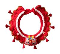 Dragon Year Lucky Red Dog Scarf Adjustable Spring Festival Pet Lunar Supplies for Rabbits Pets Cats Rabbits Rabbits
