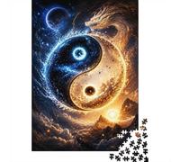 Dragon YinYang Fire 1000pcs Mini Puzzle For Adults Challenging