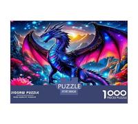 Dragon1000Piece JigsawPuzzlesMythical Dragon ForAdult Challenging Brainteasing Age12+byth EducationalGames Uncover The Puzzle 38x26cm/1000pcs