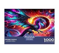 Dragon1000Piece JigsawPuzzlesMythical Dragon ForAdult Colourful Brainteasing Age12+byth EducationalGame Uncover The Puzzle 38x26cm/1000pcs
