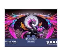 Dragon1000Piece JigsawPuzzlesMythical Dragon ForAdult Colourful Brainteasing Age12+byth EducationalGame Uncover The Puzzle 38x26cm/1000pcs