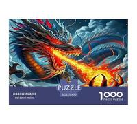 Dragon1000Piece JigsawPuzzlesMythical Dragon ForAdult Colourful LargePiecePuzzles Age12+byth Challenging The Impossible Difficult Game Brainteasing Adults Jigsaw Puzzle 70x50cm/1000pcs