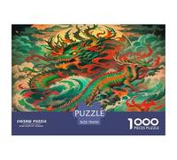 Dragon1000Pieces JigsawPuzzleMythical Dragon ForAdult Colourful Brainteasing Age12+byth Challenging The Impossible Difficult Game Uncover The Puzzle 70x50cm/1000pcs