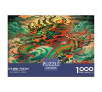 Dragon1000Pieces JigsawPuzzleMythical Dragon KidsforAdult Colourful Brainteasing Age12+byth Challenging The Impossible Difficult Game Brainteasing Adults Jigsaw Puzzle 38x26cm/1000pcs
